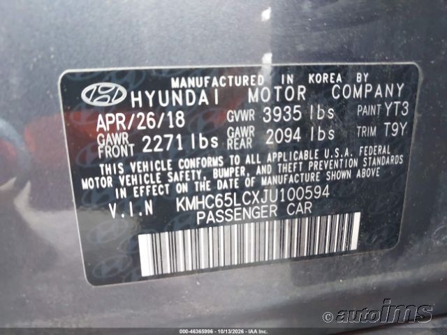 2018 Hyundai Ioniq photo 4