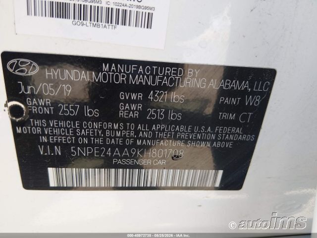 2019 Hyundai Sonata photo 4