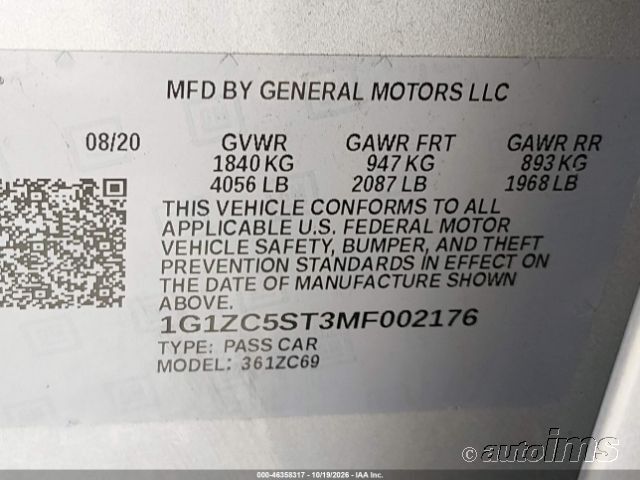 2021 Chevrolet Malibu photo 4