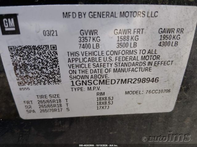 2021 Chevrolet Tahoe photo 5