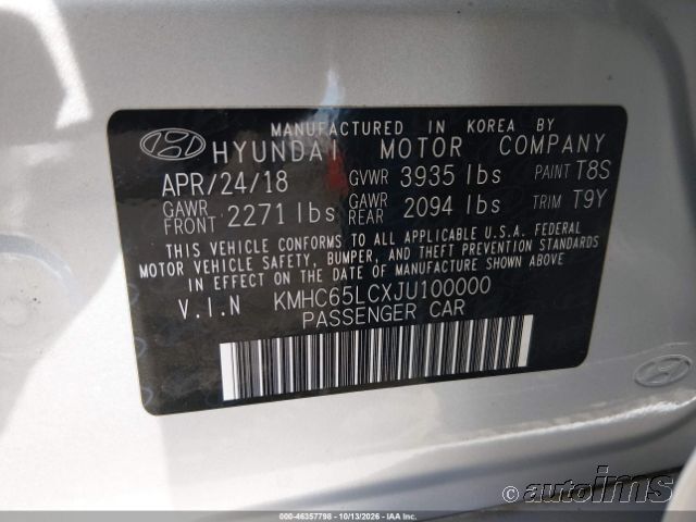 2018 Hyundai Ioniq photo 6
