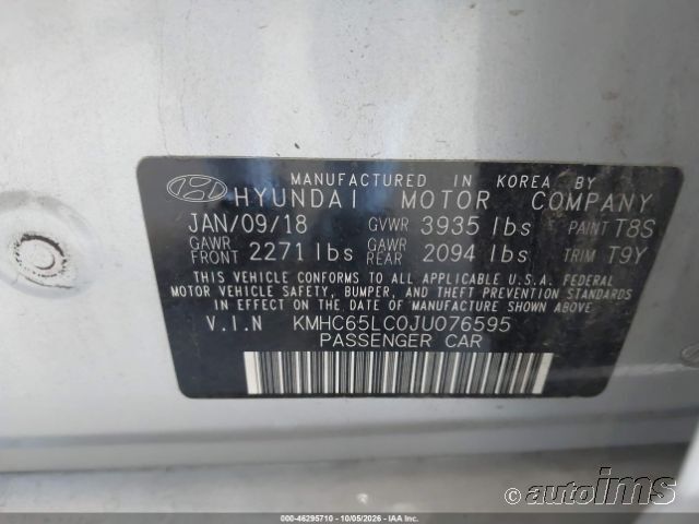 2018 Hyundai Ioniq photo 7