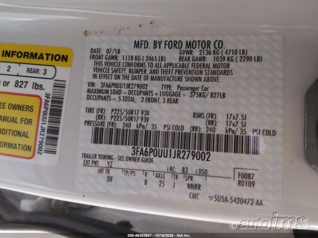 2018 Ford Fusion photo 4
