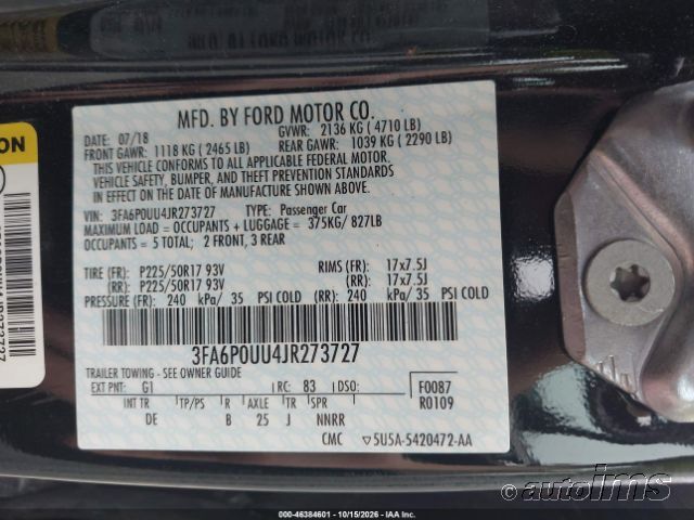 2018 Ford Fusion photo 4