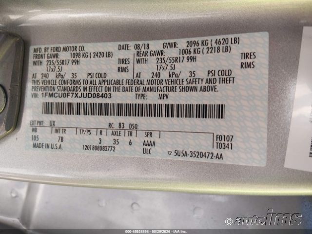 2018 Ford Escape photo 4
