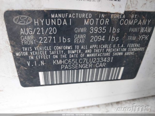 2020 Hyundai Ioniq photo 4