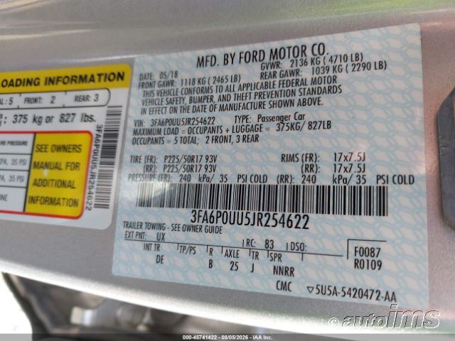 2018 Ford Fusion photo 6
