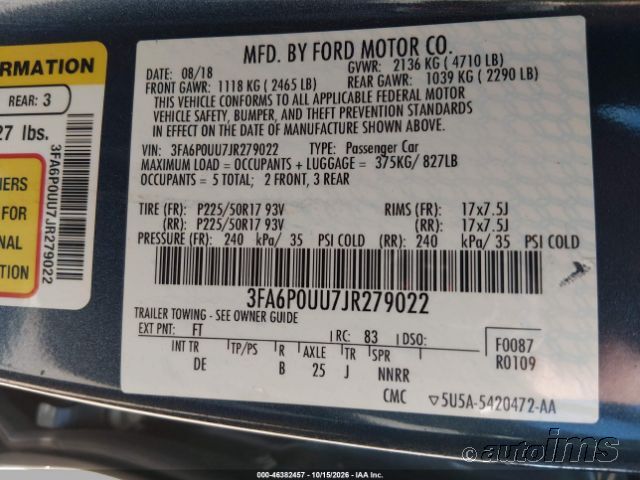 2018 Ford Fusion photo 4