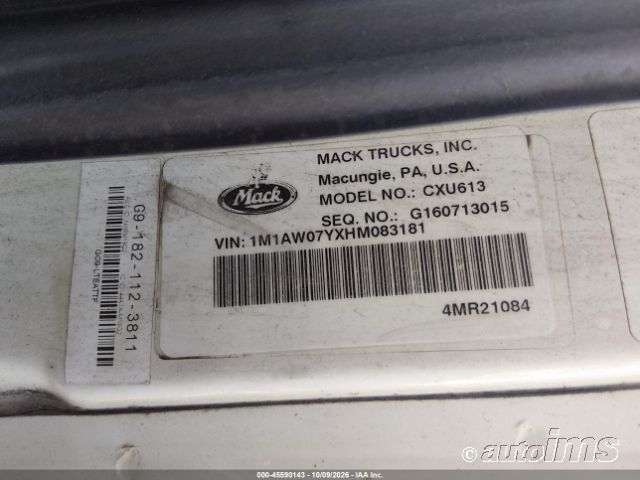 2017 Mack Cxu (Pinnacle) photo 7