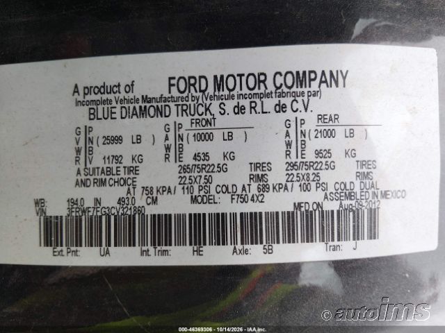 2012 Ford F-750 photo 6