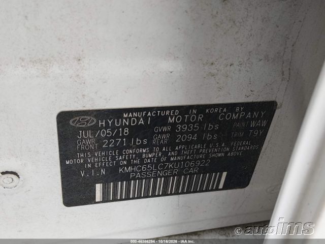 2019 Hyundai Ioniq photo 4